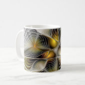 Mug Illusion d'optique abstraite fractale 3D avec prof (Devant gauche)