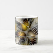 Mug Illusion d'optique abstraite fractale 3D avec prof (Centre)