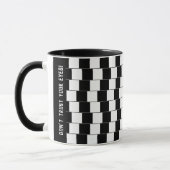 Mug Illusion géométrique-optique des lignes parallèles (Gauche)
