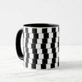 Mug Illusion géométrique-optique des lignes parallèles (Devant gauche)