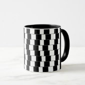 Mug Illusion géométrique-optique des lignes parallèles (Devant droit)