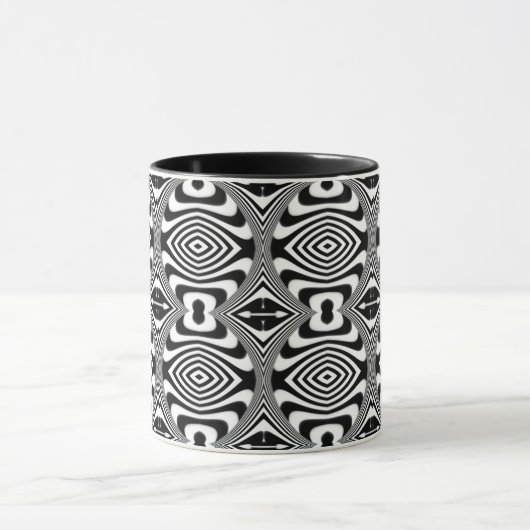 Mug Illusion optique 10 Design abstrait (Centre)