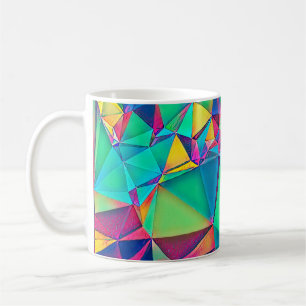 Mug Illustration 3D. Arrière - plan abstrait branché.
