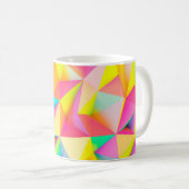 Mug Illustration 3D - Colorful low poly texture3d, abs (Devant droit)