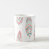 Mug Illustration à la main des plumes ethniques (Centre)