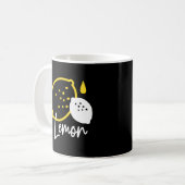Mug Illustration Abstraite au citron - Art des agrumes (Devant gauche)
