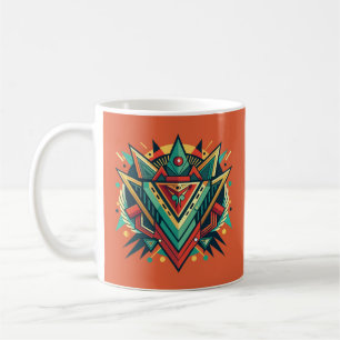 Mug Illustration abstraite avec des formes géométrique