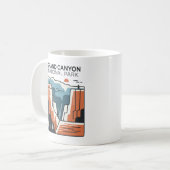 Mug Illustration Abstraite du parc national du Grand C (Devant gauche)