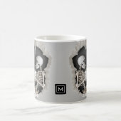 Mug Illustration Abstraite éffrayante Skeleton 3D Hall (Centre)