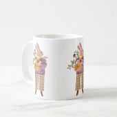 Mug Illustration adorable de l'animal mignon du café l (Devant gauche)