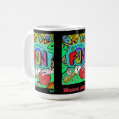 Mug Illustration amusante de l'unicité (Devant gauche)