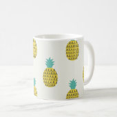 Mug Illustration amusante Vintage ananas sans voile. (Devant droit)
