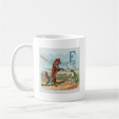 Mug Illustration ancienne de la pêche à la grenouille  (Gauche)