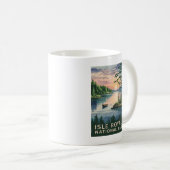 Mug Illustration aquarelle de l'île Royale (Devant droit)