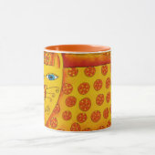 Mug Illustration aquarelle léopard à motifs (Centre)
