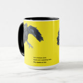 Mug Illustration Black Crow & Haiku (Devant gauche)