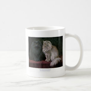 Mug Illustration bleue et crème de chat persan
