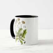 Mug Illustration botanique de Dandelion (Devant gauche)
