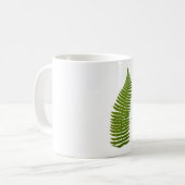 Mug Illustration botanique de feuille verte et jaune (Devant gauche)