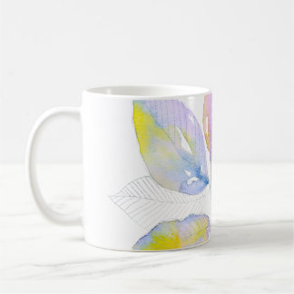 Mug Illustration botanique de feuilles à l'aquarelle p