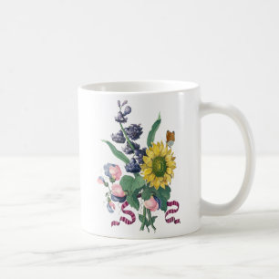 Mug Illustration botanique du bouquet vintage