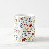 Mug Illustration botanique Motif fleur sauvage (Centre)