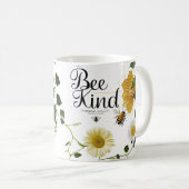 Mug Illustration botanique vintage classique d'abeille (Devant droit)
