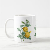 Mug Illustration botanique vintage de rose jaune (Gauche)