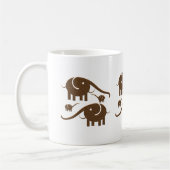 Mug Illustration Brown des éléphants (Gauche)