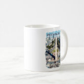 Mug Illustration Buenos Aires Argentina Skyline (Devant droit)