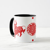 MUG ILLUSTRATION CHINOISE DU BOEUF PAPERCUT DE (Devant gauche)