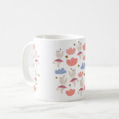 Mug Illustration circulaire avec de mignons chiens de  (Devant gauche)