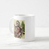 Mug Illustration classique de l'arbre du Père Noël joy (Devant gauche)