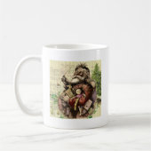 Mug Illustration classique de l'arbre du Père Noël joy (Gauche)