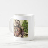 Mug Illustration classique de l'arbre du Père Noël joy (Devant gauche)