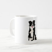 Mug Illustration Collie Bordure ! (Devant gauche)