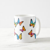 Mug Illustration colorée de papillon (Devant droit)
