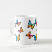Mug Illustration colorée de papillon (Devant gauche)