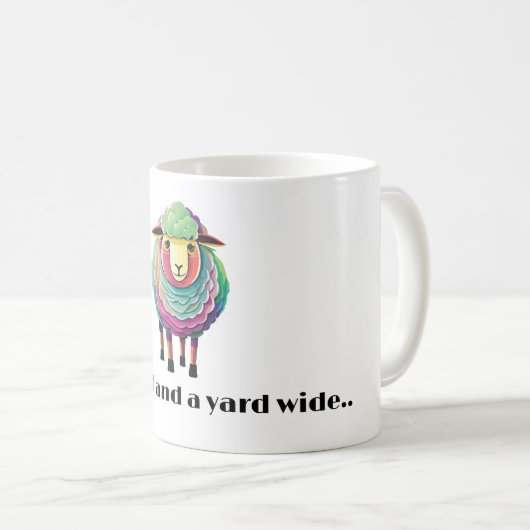 Mug Illustration colorée des moutons (Devant droit)