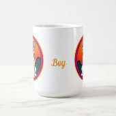 Mug Illustration colorée d'un chien souriant (Centre)