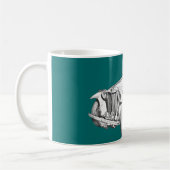 Mug Illustration convertible de voiture ancienne de MG (Gauche)