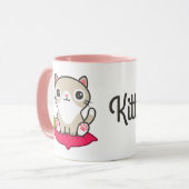 Mug Illustration Cute Kitty (Devant gauche)