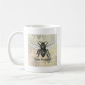 Mug Illustration d'abeille ouvrière vintage (Gauche)