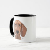 Mug Illustration Dachshund Plain (Devant gauche)
