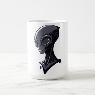 Mug Illustration d'alien vert cool - Personnage de sci