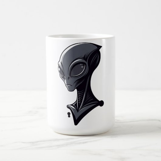 Mug Illustration d'alien vert cool - Personnage de sci (Centre)