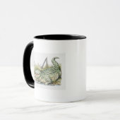 Mug Illustration d'alligator sur le rivage (Devant gauche)