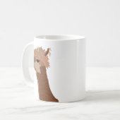 Mug Illustration d'alpaca mignonne (Devant gauche)