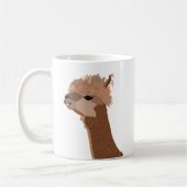 Mug Illustration d'alpaca mignonne (Gauche)