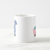 Mug Illustration d'Alpaca rose mou (Centre)